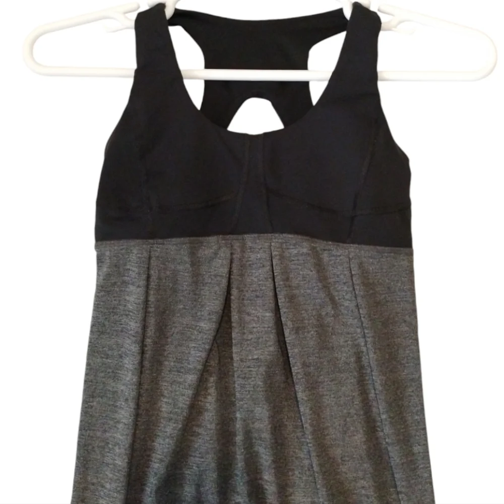 Lululemon Run Back On‎ Track Tank Heathered Cinched Waist Top